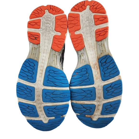 Asics Gel Cumulus 18 Shoes Mens 11.5 Black White Running Athletic Gym T6C3N - Picture 11 of 15